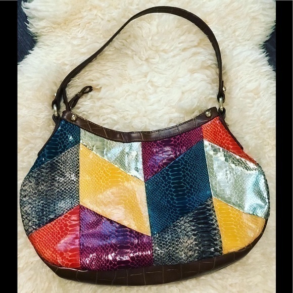 Nine West Handbags - Nine West faux snake hobo bag